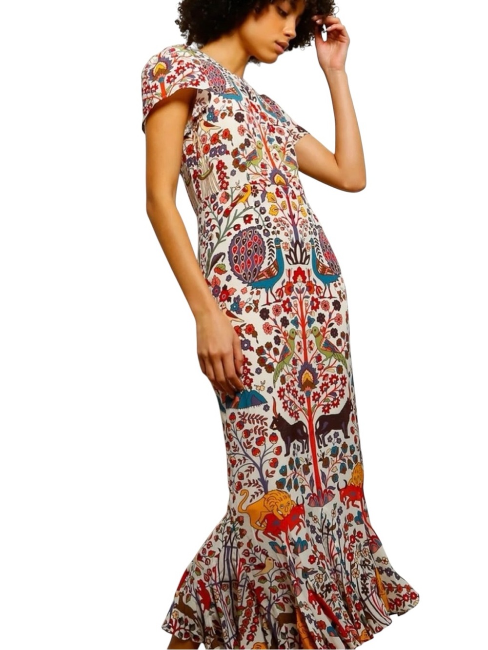 Rhode Lulani Crepe Printed Dress